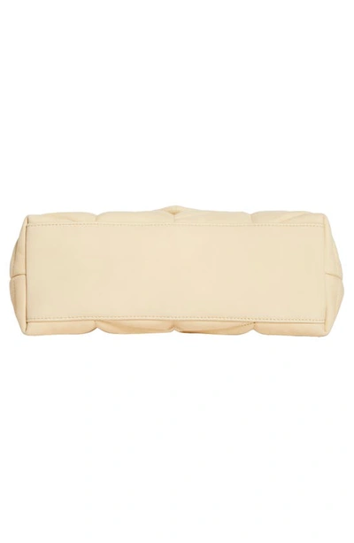 Saint Laurent Small Lou Leather Puffer Bag In Burro