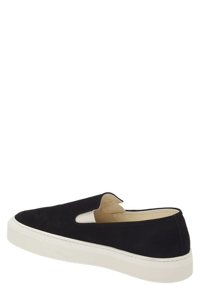 Shop Common Projects Suede Slip-on Sneaker In Black