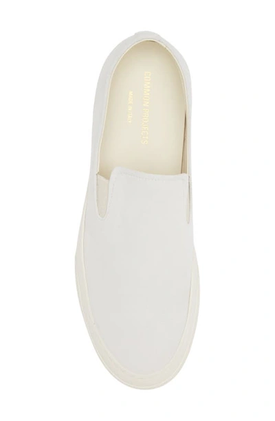 Shop Common Projects Suede Slip-on Sneaker In White
