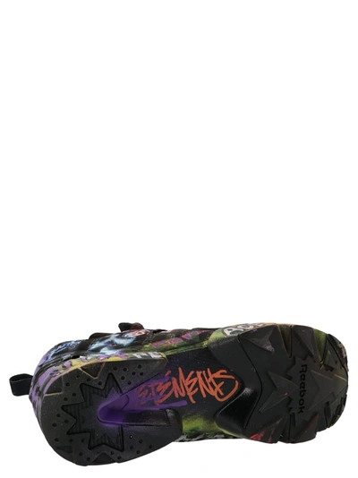 Shop Vetements 'graffiti Hand Painted Instapump Fury' X Reebok Sneakers In Multicolor