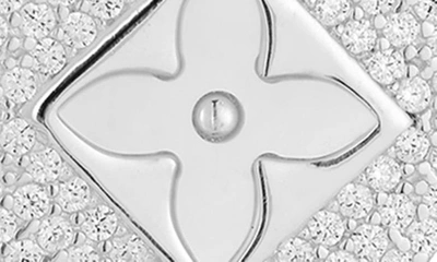 Sphera Milano Clover Cubic Zirconia Pendant Necklace In Silver