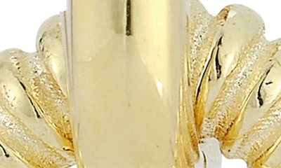 Sphera Milano Scalloped Link Drop Earrings In Gold