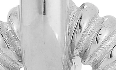 Sphera Milano Scalloped Link Drop Earrings In Silver