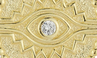 Shop Sphera Milano Evil Eye Cubic Zirconia Pendant Necklace In Gold