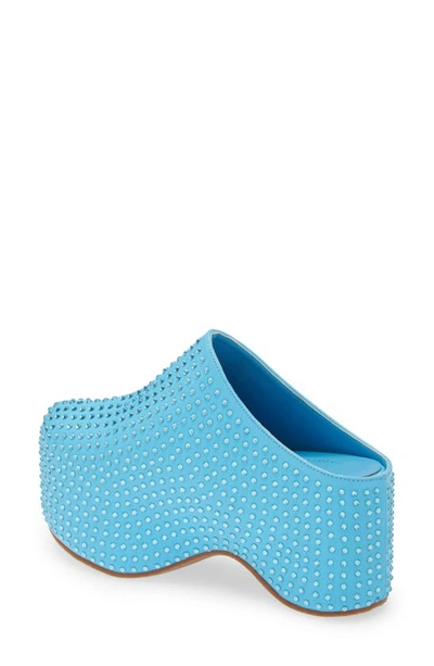 Azalea Wang Macey Platform Clog In Blue