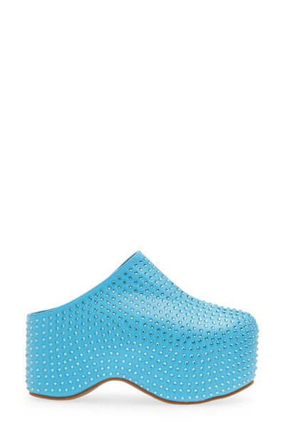 Azalea Wang Macey Platform Clog In Blue