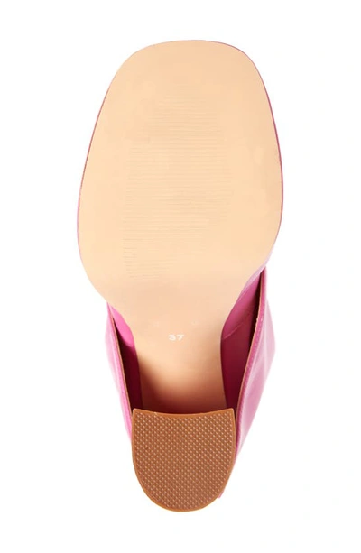 Shop Azalea Wang Invisible Foldover Chunky Bootie In Pink