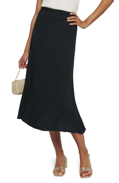 Shop Reformation Bea Skirt In Black