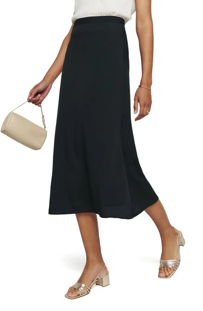 Shop Reformation Bea Skirt In Black
