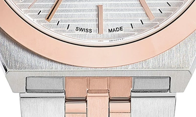 Shop Ferragamo Vega Bracelet Watch, 40mm In Two Tone