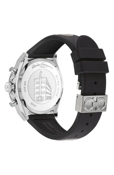Ferragamo Urban Chrono Watch In Silver