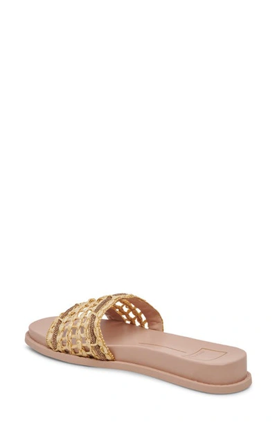 Shop Dolce Vita Gwenn Slide Sandal In Natural Raffia