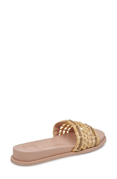Shop Dolce Vita Gwenn Slide Sandal In Natural Raffia