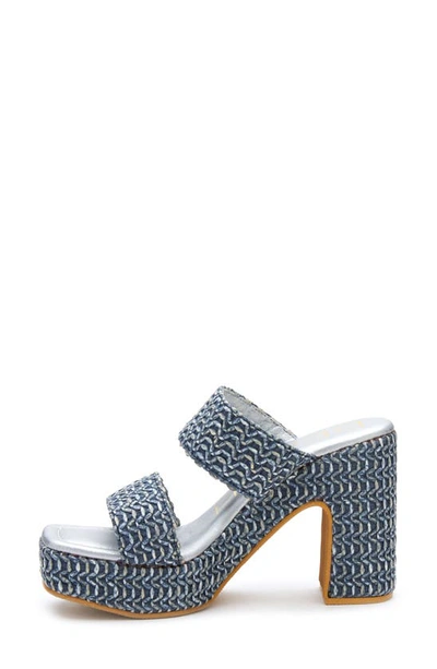 Shop Beach By Matisse Gem Platform Sandal In Blue