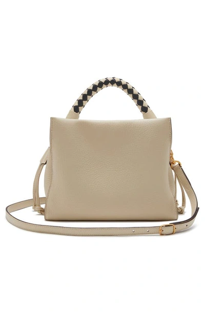 Mulberry Small Iris Leather Top Handle Bag In Chalk