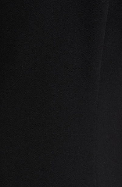Shop Shani Long Sleeve Organza & Crepe Sheath Dress In Black