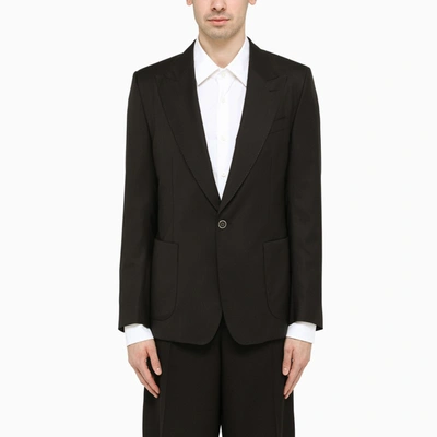 Shop Dolce & Gabbana Dolce&gabbana Oversize Black Tuxedo Jacket