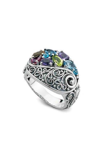 Shop Samuel B. Sterling Silver Multi Gem Paisley Ring