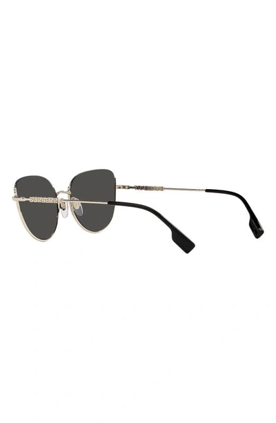 Shop Burberry Harper 58mm Cat Eye Sunglasses In Dark Grey
