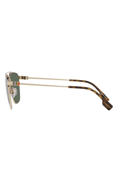 Shop Burberry Blaine 61mm Pilot Sunglasses In Lite Gold