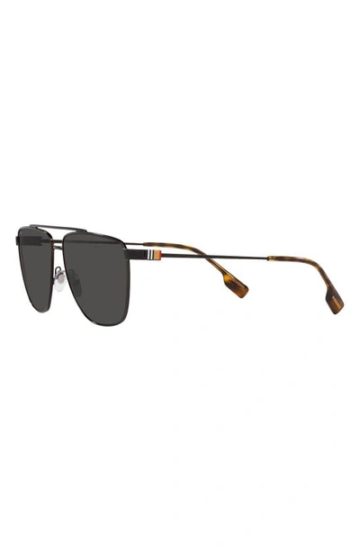 Shop Burberry Blaine 61mm Pilot Sunglasses In Black