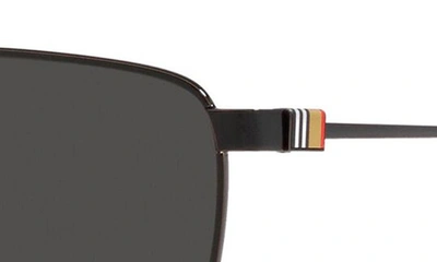 Shop Burberry Blaine 61mm Pilot Sunglasses In Black