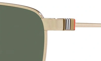 Shop Burberry Blaine 61mm Pilot Sunglasses In Lite Gold