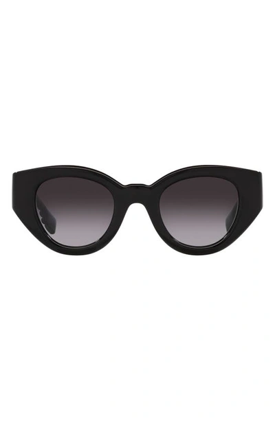 Shop Burberry Briar 47mm Gradient Small Phantos Sunglasses In Black