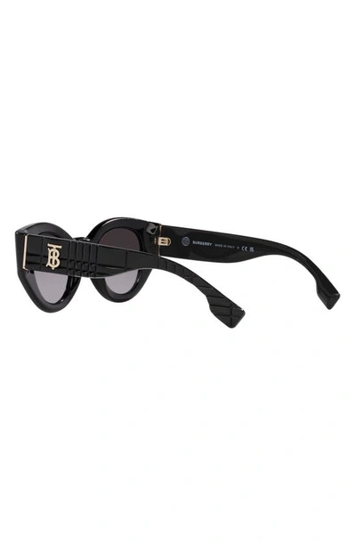 Shop Burberry Briar 47mm Gradient Small Phantos Sunglasses In Black