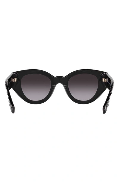 Shop Burberry Briar 47mm Gradient Small Phantos Sunglasses In Black