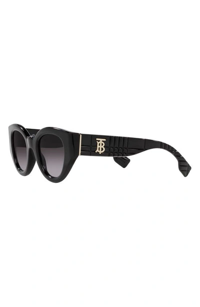 Shop Burberry Briar 47mm Gradient Small Phantos Sunglasses In Black