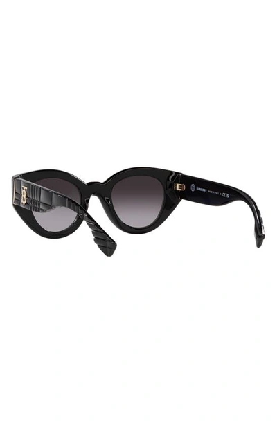 Shop Burberry Briar 47mm Gradient Small Phantos Sunglasses In Black