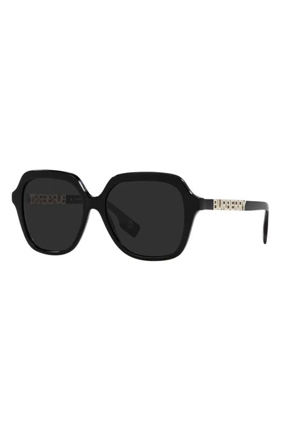 Shop Burberry Joni 55mm Square Sunglasses In Black