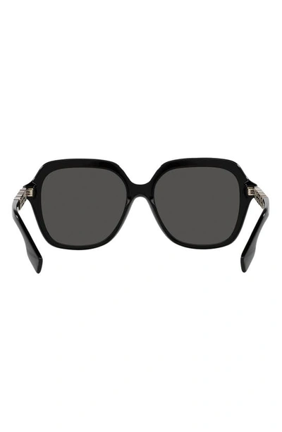 Shop Burberry Joni 55mm Square Sunglasses In Black