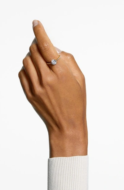Swarovski Women's Constella Goldtone-plated & Crystal Cocktail Ring In Gold/white