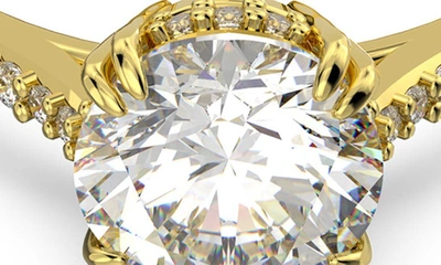 Swarovski Women's Constella Goldtone-plated & Crystal Cocktail Ring In Gold/white
