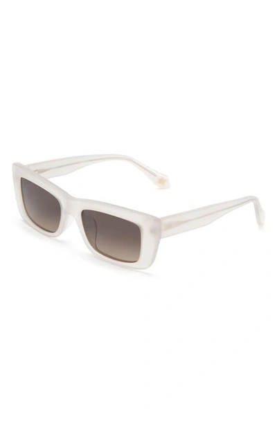 Mohala Eyewear Kea Special Fit Medium 53mm Gradient Polarized Square Sunglasses In Kyoto Snow
