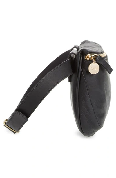 Shop Clare V Leather Belt Bag In Black