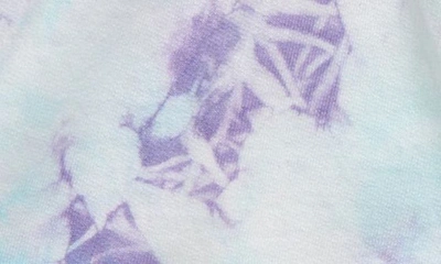 Shop Nordstrom Kids'  Kids' Dolphin Hem Cotton Shorts In White- Purple Tie Dye