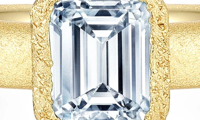 Lafonn Emerald Cut Simulated Diamond Ring In White