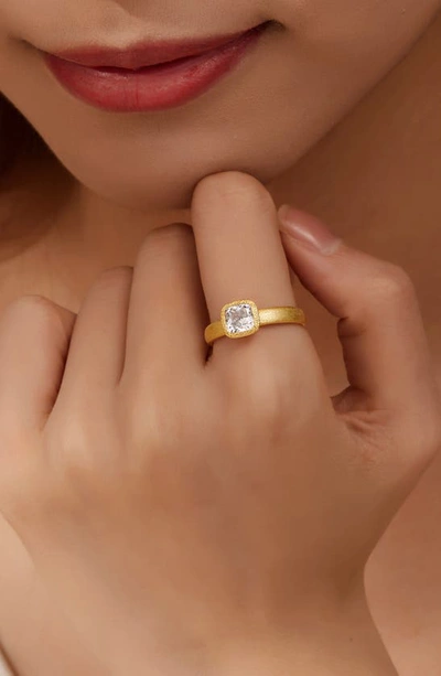 Lafonn Cushion Cut Simulated Diamond Ring In White