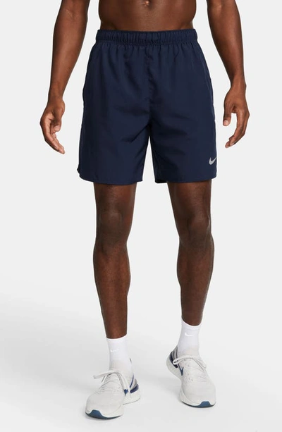 Shop Nike Dri-fit Challenger Unlined Athletic Shorts In Obsidian/ Black/ Silver