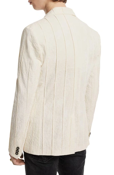 Shop John Varvatos Pintuck Slim Fit Organic Cotton Jacket In China White