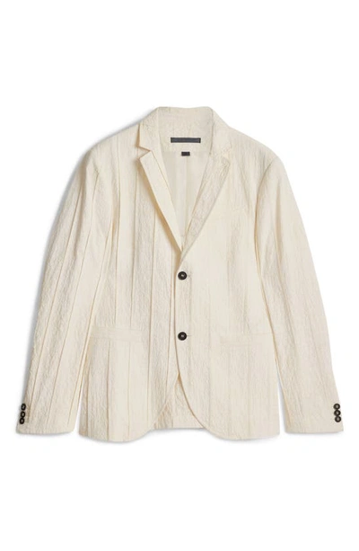 Shop John Varvatos Pintuck Slim Fit Organic Cotton Jacket In China White