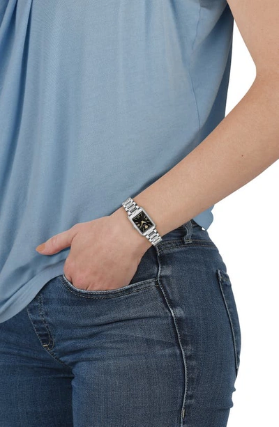 Versace Tonneau Bracelet Watch In Metallic