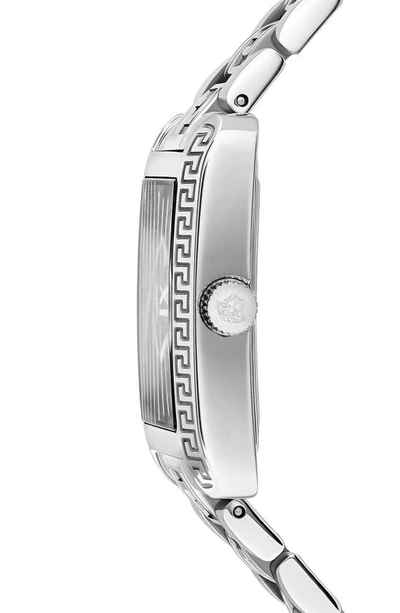 Versace Tonneau Bracelet Watch In Metallic