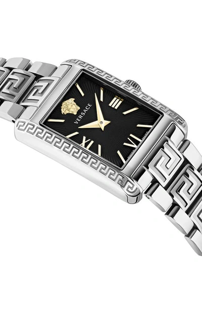 Versace Tonneau Bracelet Watch In Metallic