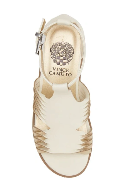 Shop Vince Camuto Kids' Block Heel Sandal In Ivory