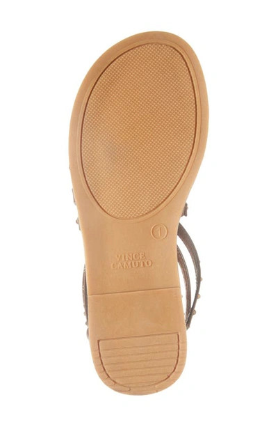 Shop Vince Camuto Kids' Embellished Gladiator Sandal In Brown