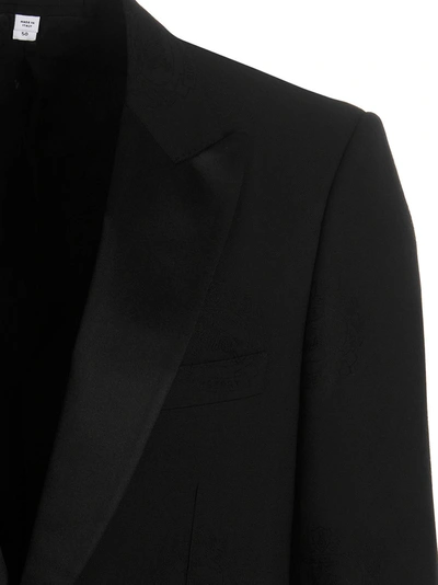 Shop Burberry 'edinburgh' Blazer Jacket In Black